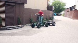 Электроскутер «АНТИЛОПА»  версия 150А/Ч с прицепом