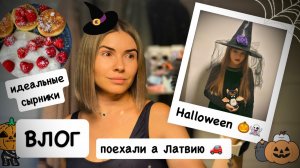 ВЛОГ: идеальные сырники / Хэллоуин в школе 🎃 поехали в Латвию / 1700 км за 15 часов с детьми 🤪 🚗