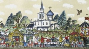 "Ярмарочное гулянье.  Святогорский монастырь"