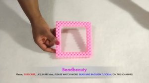 Ручка квадратная для сумки из бусин