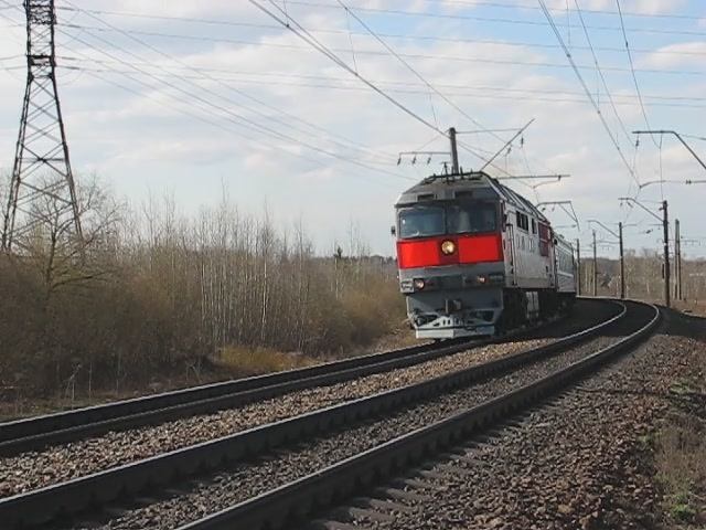 ТЭП70-0350 (РЖД/Окт, ТЧ-31 В. Луки) с поездом №79 СПб - Калининград (РЖД/ФПК/Клг)