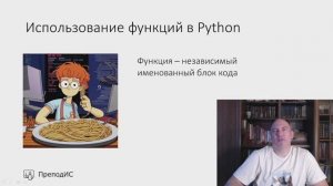 Использование функции в Python