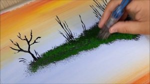 УСПОКАИВАЮЩЕЕ СПОКОЙСТВИЕ - Рисунки для детей и взрослых! Живопись акриловыми красками! Шаг за шагом