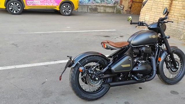 Мотоцикл Ява 350 Перак черный. Внешний вид работа двигателя Jawa Perak