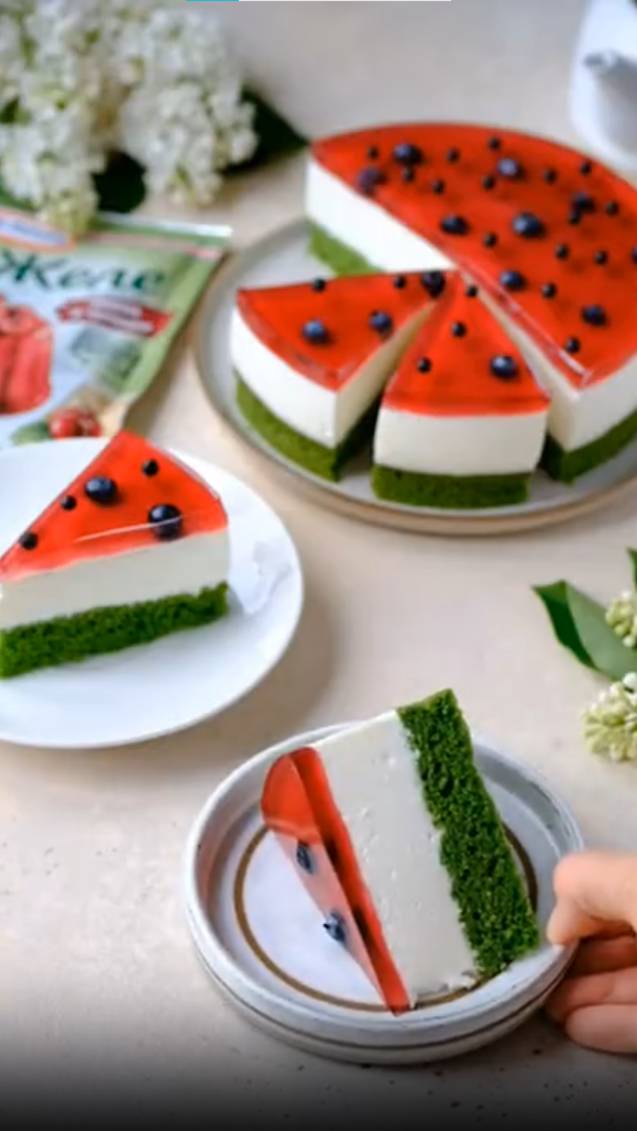 Торт АРБУЗ 🍉 РЕЦЕПТ