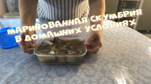 Маринованная скумбрия в домашних условиях. Весь секрет в маринаде.