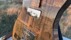 Гитара из газет | Создание электрогитары