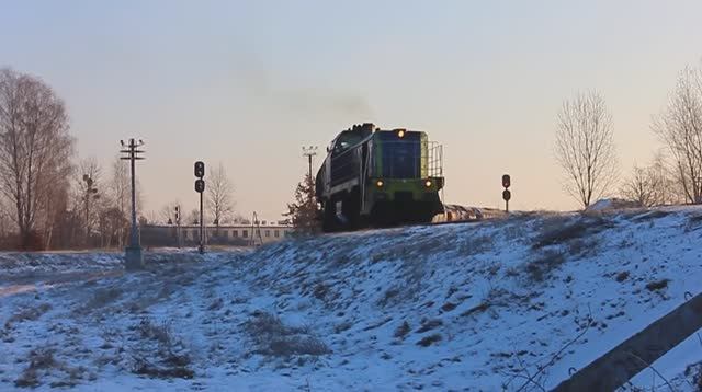 ST48-034 (PKP Cargo) с поездом из 37 цистерн отправился со ст. Брест-Северный на Тересполь (Польша)