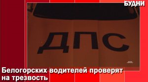 В Белогорске водителей проверят на трезвость