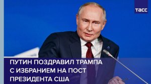 Путин поздравил Трампа с избранием на пост президента США