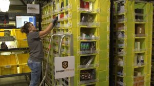 Роботы на складах Amazon