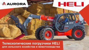 Телескопические погрузчики HELI для сельского хозяйства и животноводства