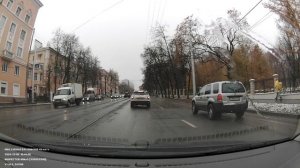 Видеорегистратор с радаром Inspector Mike S Пример видео ДЕНЬ