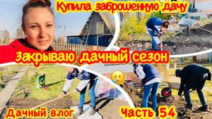 Купила заброшенную дачу/Преображение заброшенной дачи/Осенняя работа на даче/Закрываю дачный сезон