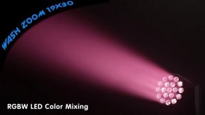 Вращающаяся голова WASH ZOOM 19x30 LED