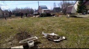 Перенос дома 5х6 м на 30 метров