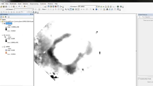 Symbolize Difference Map (erosion and deposition) in ArcMap