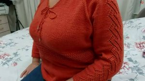 Немного разочаровалась в пряже//Кумушка зашла в гости//Вяжу интересную пятку