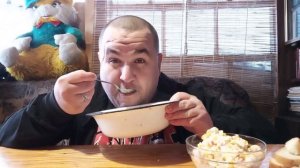 Обжор - уха, рыбный суп | Мукбанг - крабовый салат