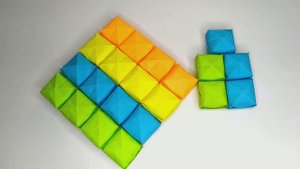 Оригами ПОП ит своими руками! Как сделать Поп ит из бумаги Радужный Антистресс Пупырка