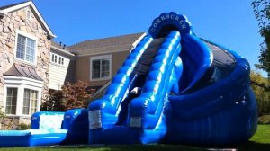 Надувная горка с бассейном