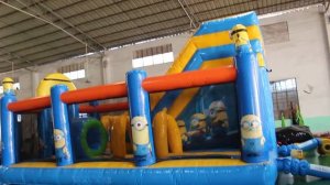 Небольшой надувной батут для бизнеса "Кевин и боб", размер 7*5*5 м