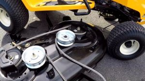 Cub Cadet XT1 and XT2 deck removal - with manual PTO