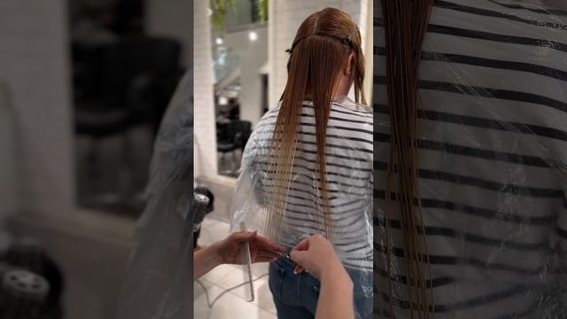 стрижка чёлки-шторки от топ-стилиста Галины #hair #стрижка #челка #стрижкачелки #окрашивание
