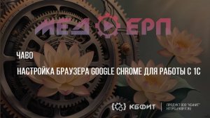 КБФИТ: МЕДЕРП. ЧАВО. Настройка браузера Google Chrome для работы в 1С.