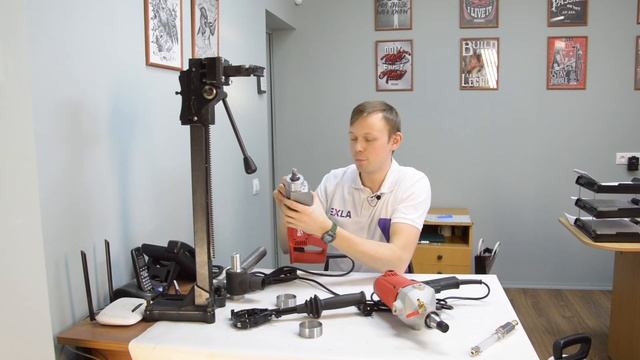 Проставочное кольцо для Milwaukee DD 2-160 XE/AEG DB 1500-2 XE под стойку | Кран с быстросъемом смотреть онлайн