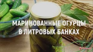 Маринованные огурцы в литровых банках - 100% проверенный рецепт вкусных огурцов