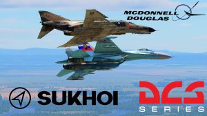 DCSWorld. Полёт на F-4 Phantom II вместе с Су27.