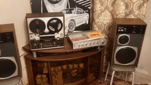 Sony TC-6400 + S70 Radiotehnika 35AC-013 + предусилитель Radiotehnika УП-001 Стерео Hi-Fi часть 1.