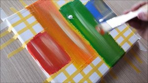 ПРОСТАЯ АБСТРАКЦИЯ, ШАГ ЗА ШАГОМ  - Акриловая живопись! Уроки рисования для детей и родителей!