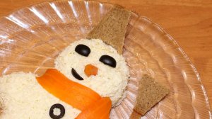 Салат Снеговик! Вкусный и красивый новогодний салат!