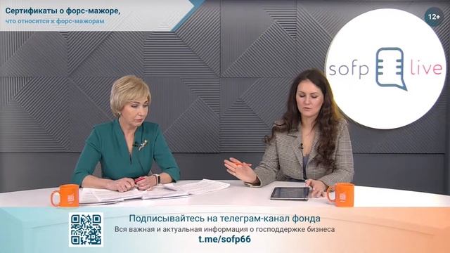 Прямой эфир: «Сертификаты о форс-мажоре, что относится к форс-мажорам»
