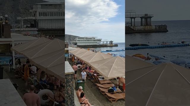 Крым, судак, набережная, море, пляж.