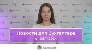 Новости для бухгалтера от 08.11.2024