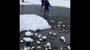 Особенности зимних бродов на Абакане