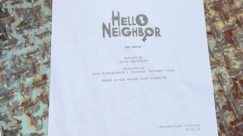 Hello Neighbor Movie Writer Reveal смотреть онлайн