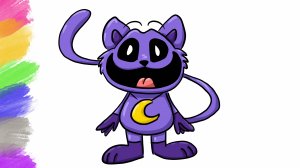 Как нарисовать КэтНэпа из Поппи Плейтайм 3 | How to Draw CatNap Smiling Critters - Poppy Playtime 3