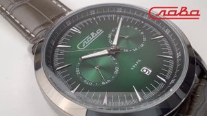 Кварцевые с функциями хронографа наручные часы Слава 2336473/300-JP21