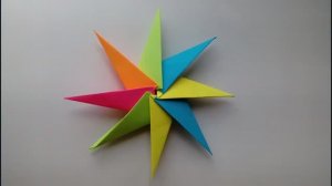 Звезда из бумаги Модульная оригами Звезда