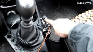 Временная установка радиостанции Midland Alan 100 Plus в Рено Дастер