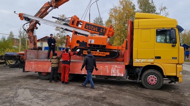 Отгрузка сваебойной установки в Санкт-Петербург