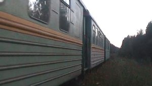 ТУ7А-3322 с пассажирским поездом, перегон Новый - Техническая. Каринская УЖД