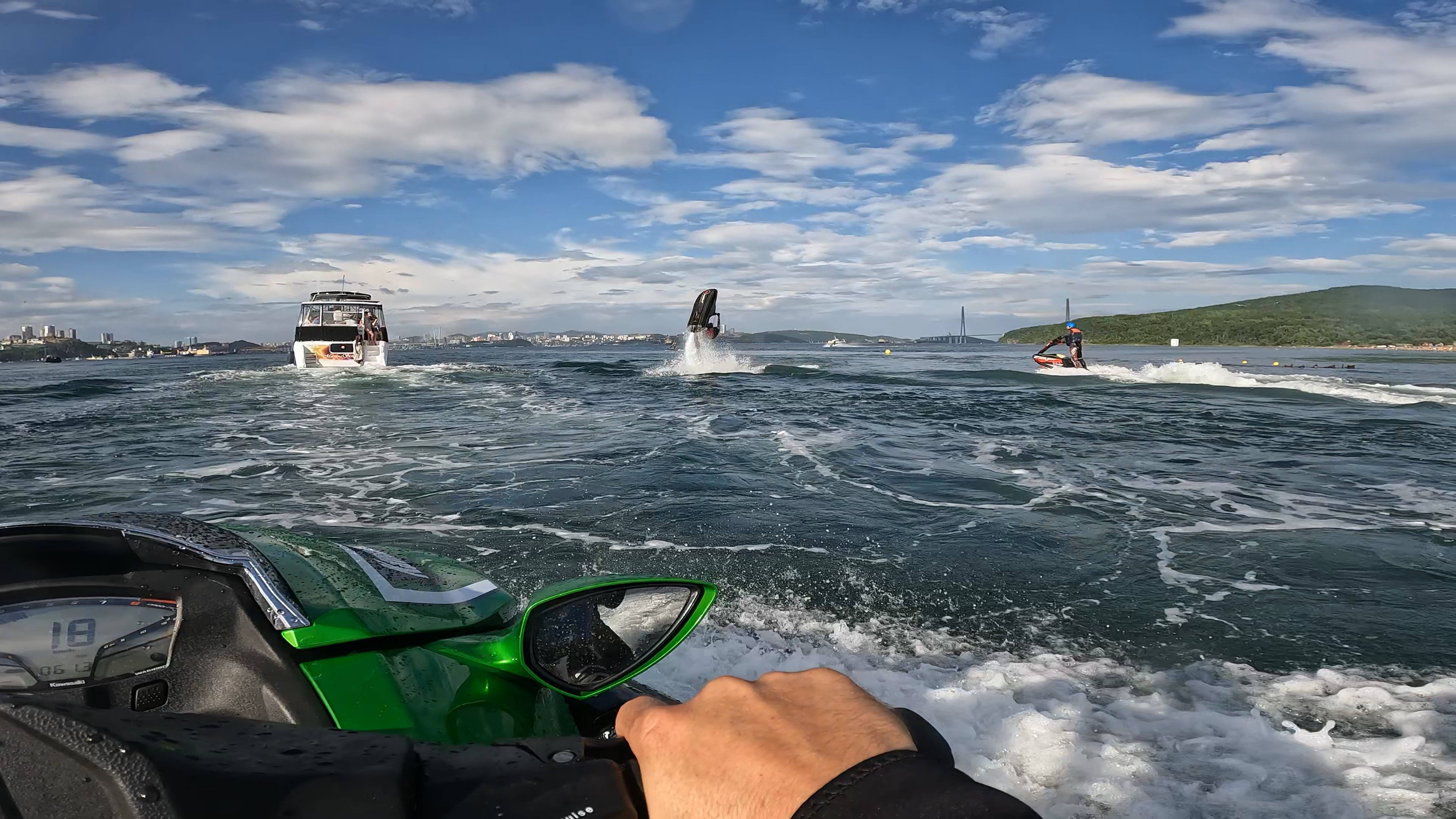 Владивосток/Гидроциклы/Kawasaki Ultra 310/море/4к видео