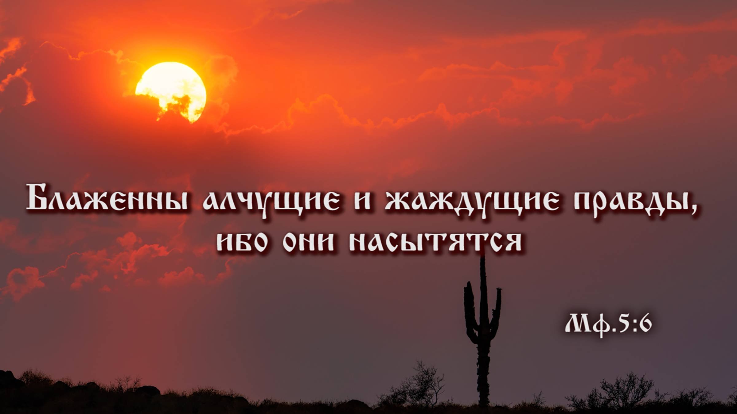 Блаженны алчущие и жаждущие правды ибо они. Блаженны алчущие и жаждущие правды ибо они