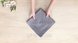 Table Setting Tips_ Menu Napkin Folds - Diamond Pouch Fold