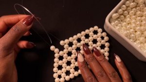 Сумка из бусин СЕРДЦЕ